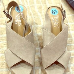 Wedge shoes, new size 6/1/2
